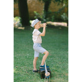 William Blue Stripe Sailor Shirt & Shorts Set