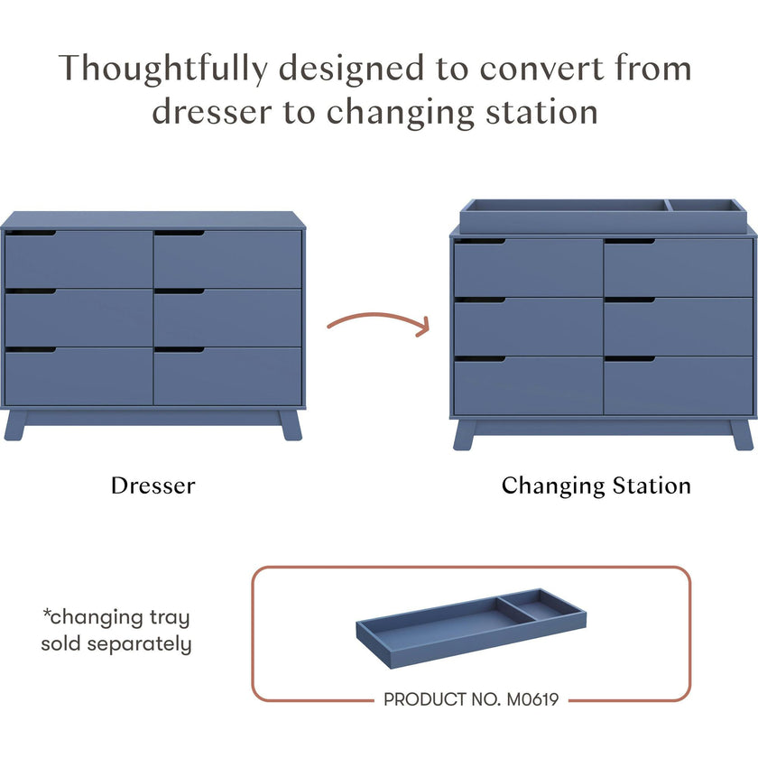 Hudson 6-Drawer Assembled Double Dresser