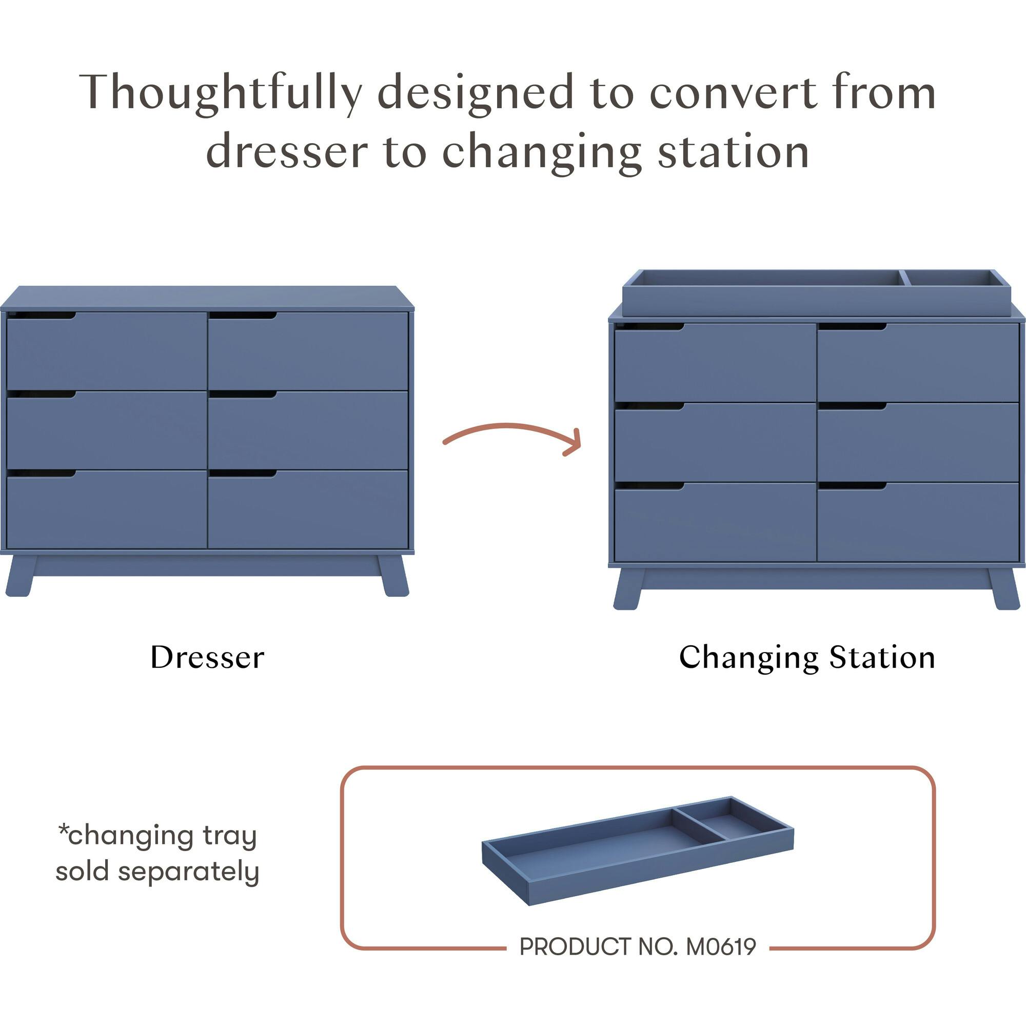 Hudson 6-Drawer Assembled Double Dresser