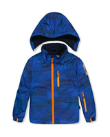 Two Piece Play Snowsuit Navy Blue and Orange with Orange Pants
