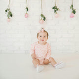 Heart Charm Glitter Bow Baby Headband