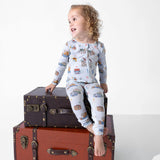 Vintage Suitcases Bamboo Convertible Footie
