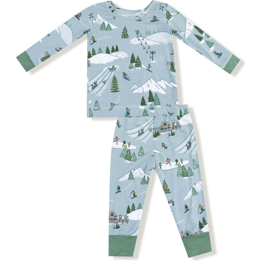 Winter Fun Skiers - Long Sleeve Loungewear Set