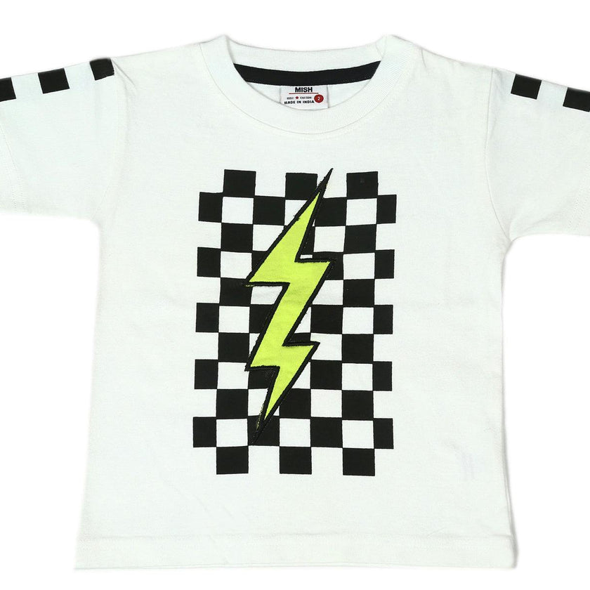Kids Tee - Gradient Bolt Check