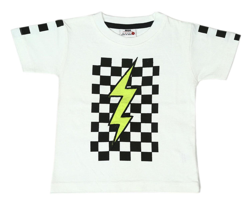 Kids Tee - Gradient Bolt Check