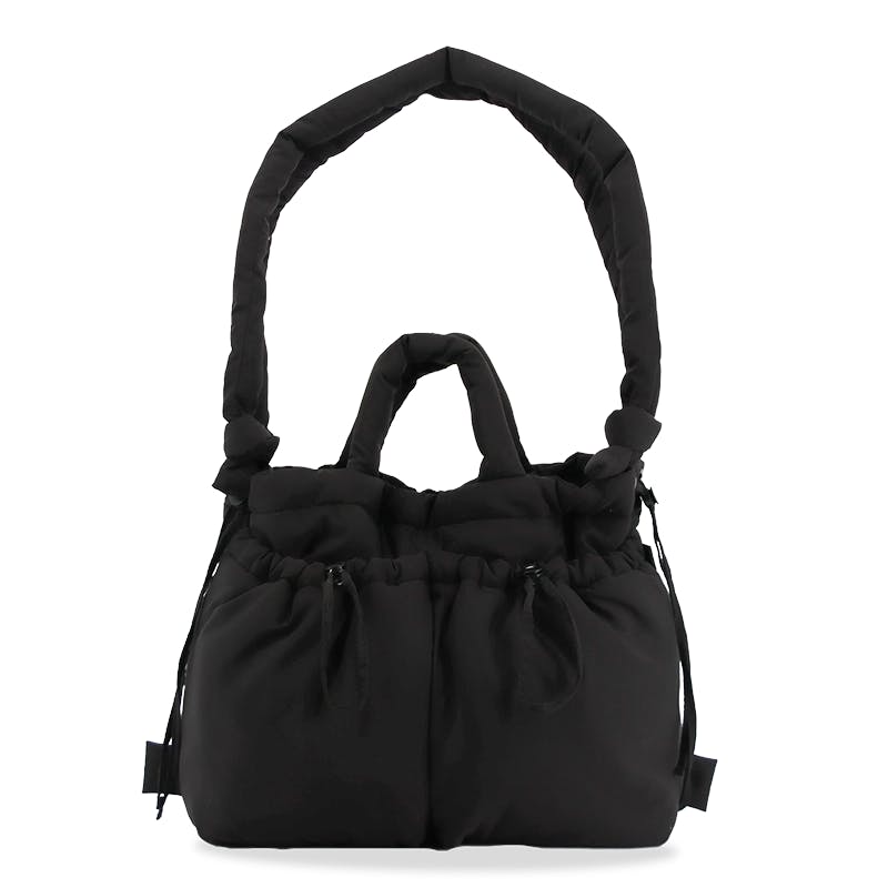 Puffy Tote in Black