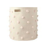 Pom Pom Hamper w/Ring - Blush