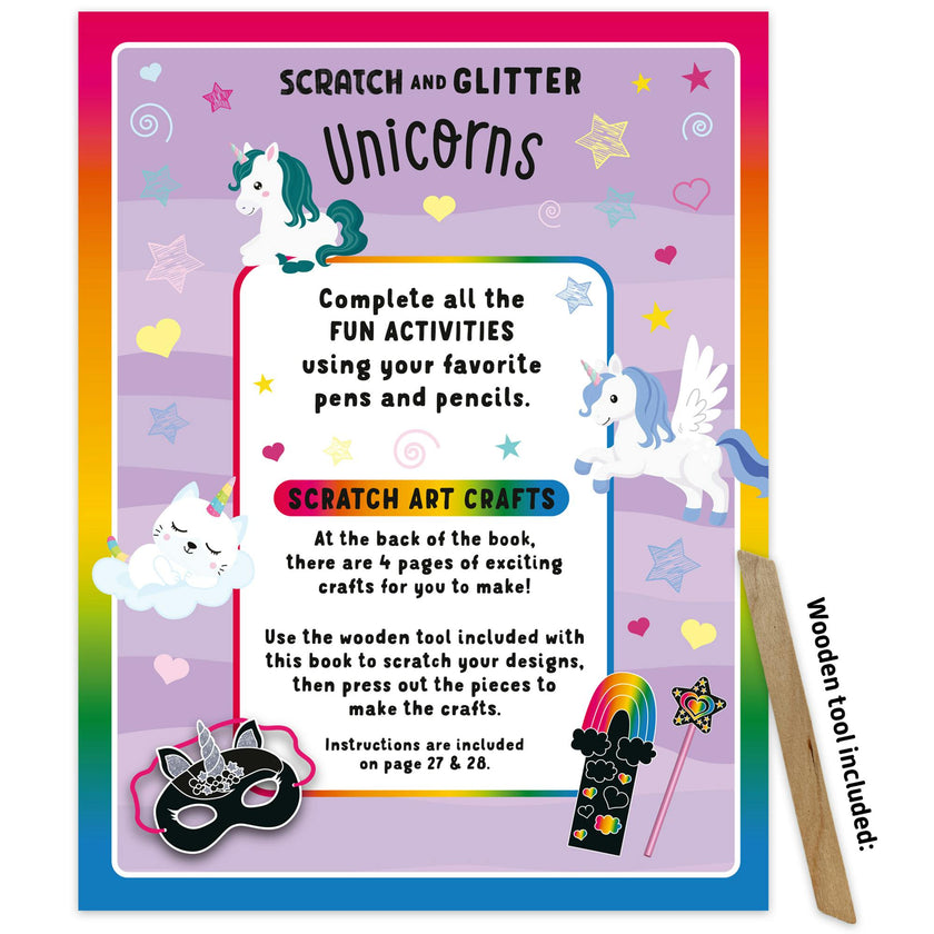 Scratch & Glitter Activity Book: Unicorns