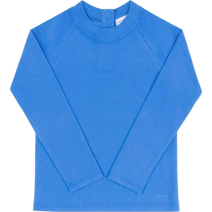unisex deep sea blue terry rashguard