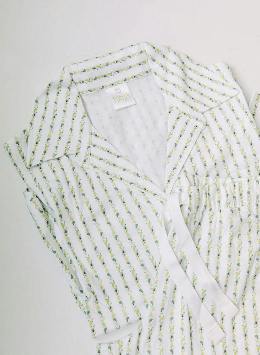 Women's Parker Pajama Set - Fern Stripe
