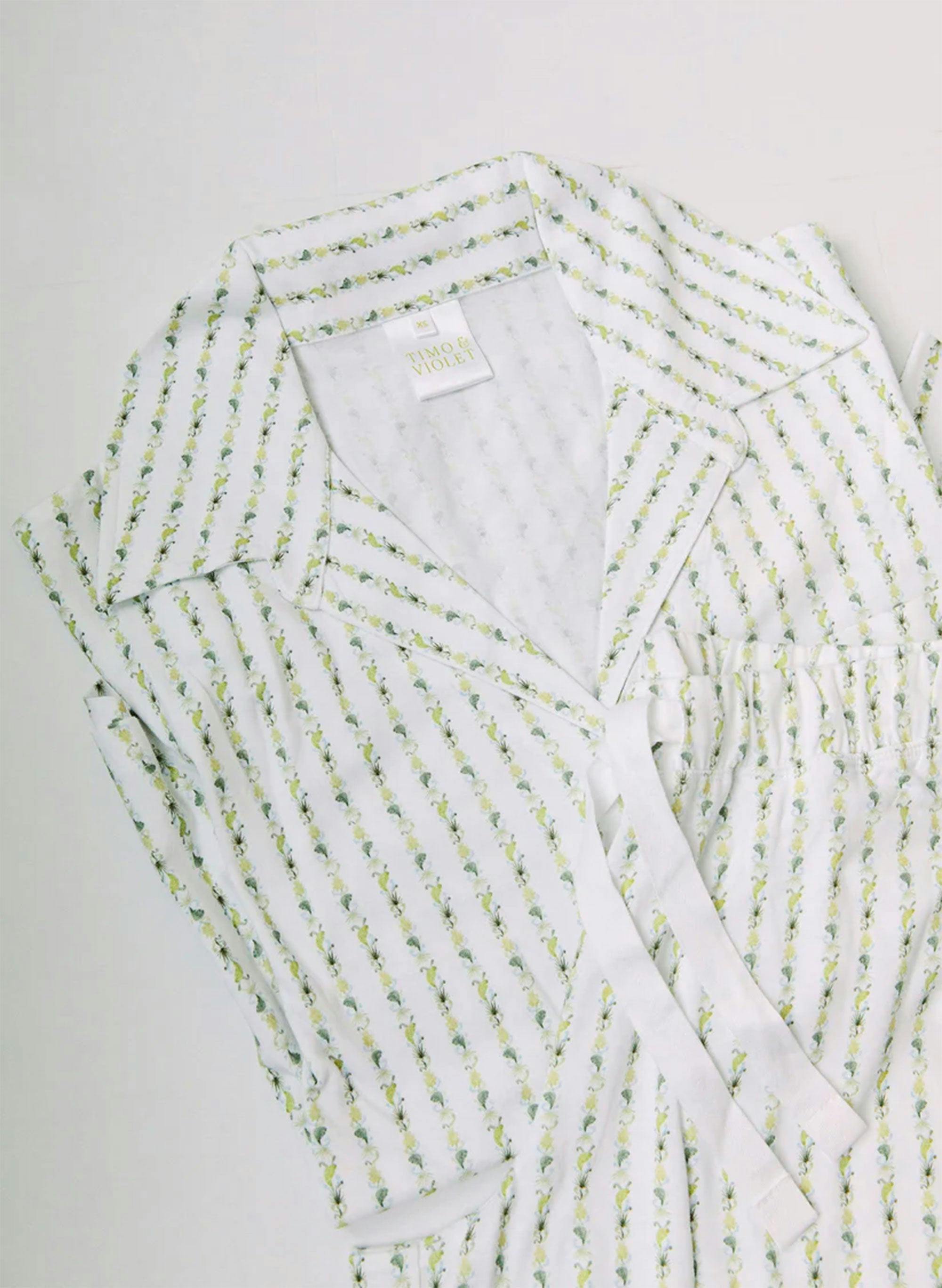 Women's Parker Pajama Set - Fern Stripe