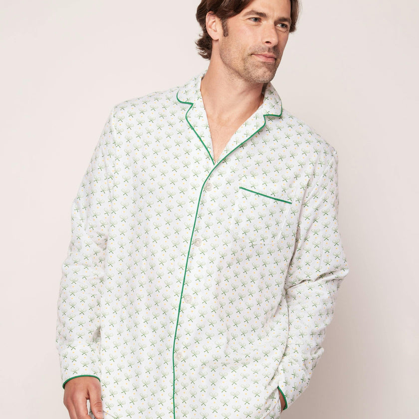 Men's Twill Pajama Set in Match Point