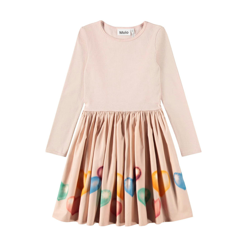 Pink Colorful Hearts Casie Dress