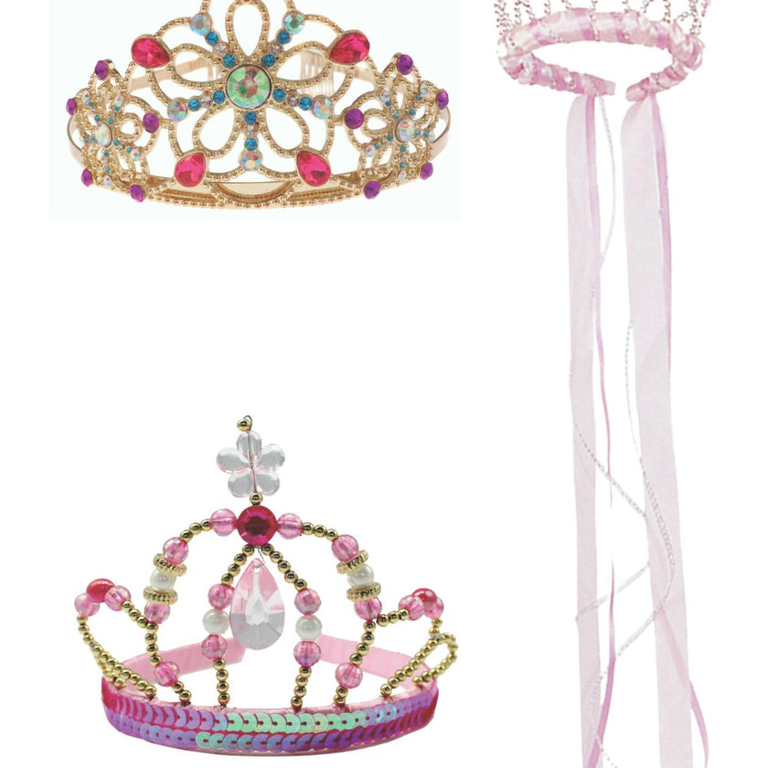 Deluxe Princess Tiara Pink/Multi Bundle