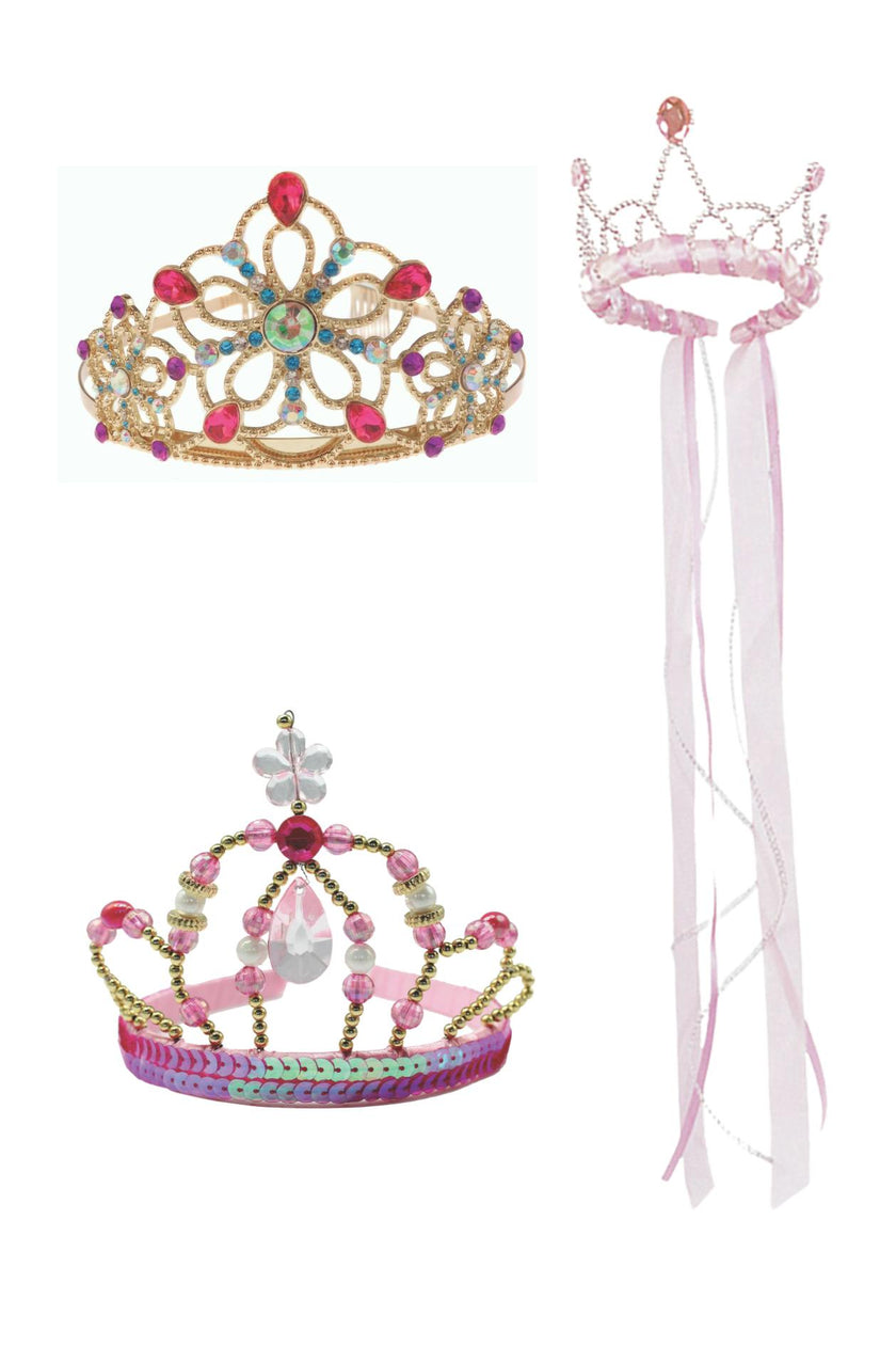 Deluxe Princess Tiara Pink/Multi Bundle