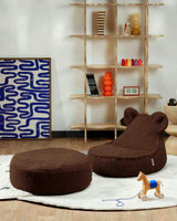 Warm Hazel Ottoman
