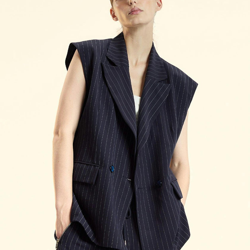 Pinstripe Vest