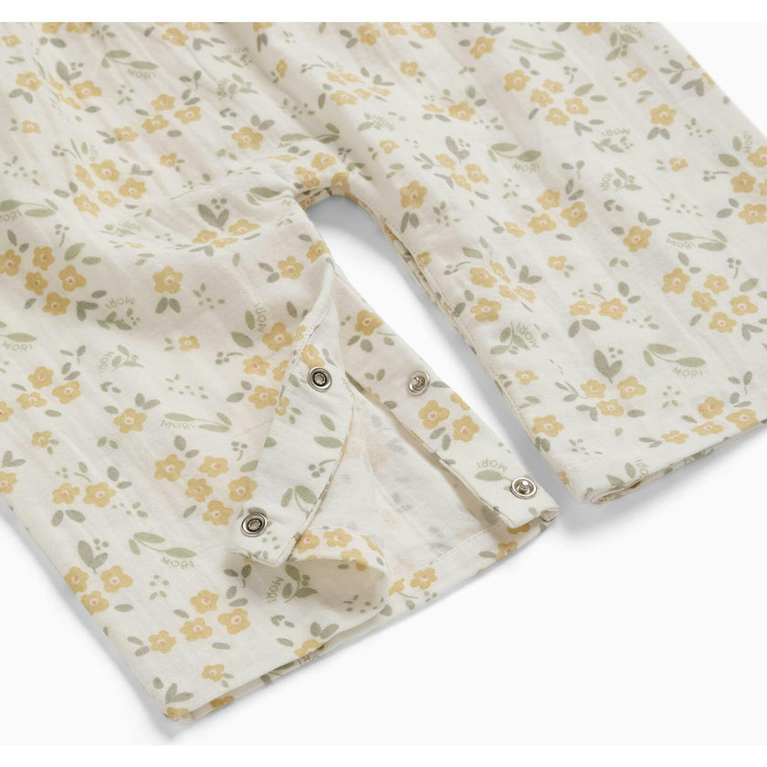 Floral Muslin Smocked Jumpsuit