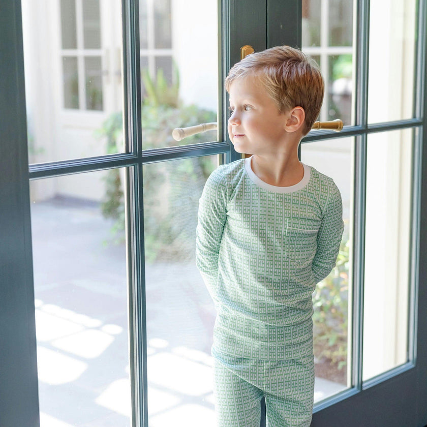 Bradford Boys' Pajama Pant Set - Garden Trellis