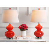 Set of 2 Eva Double Gourd Glass Lamps