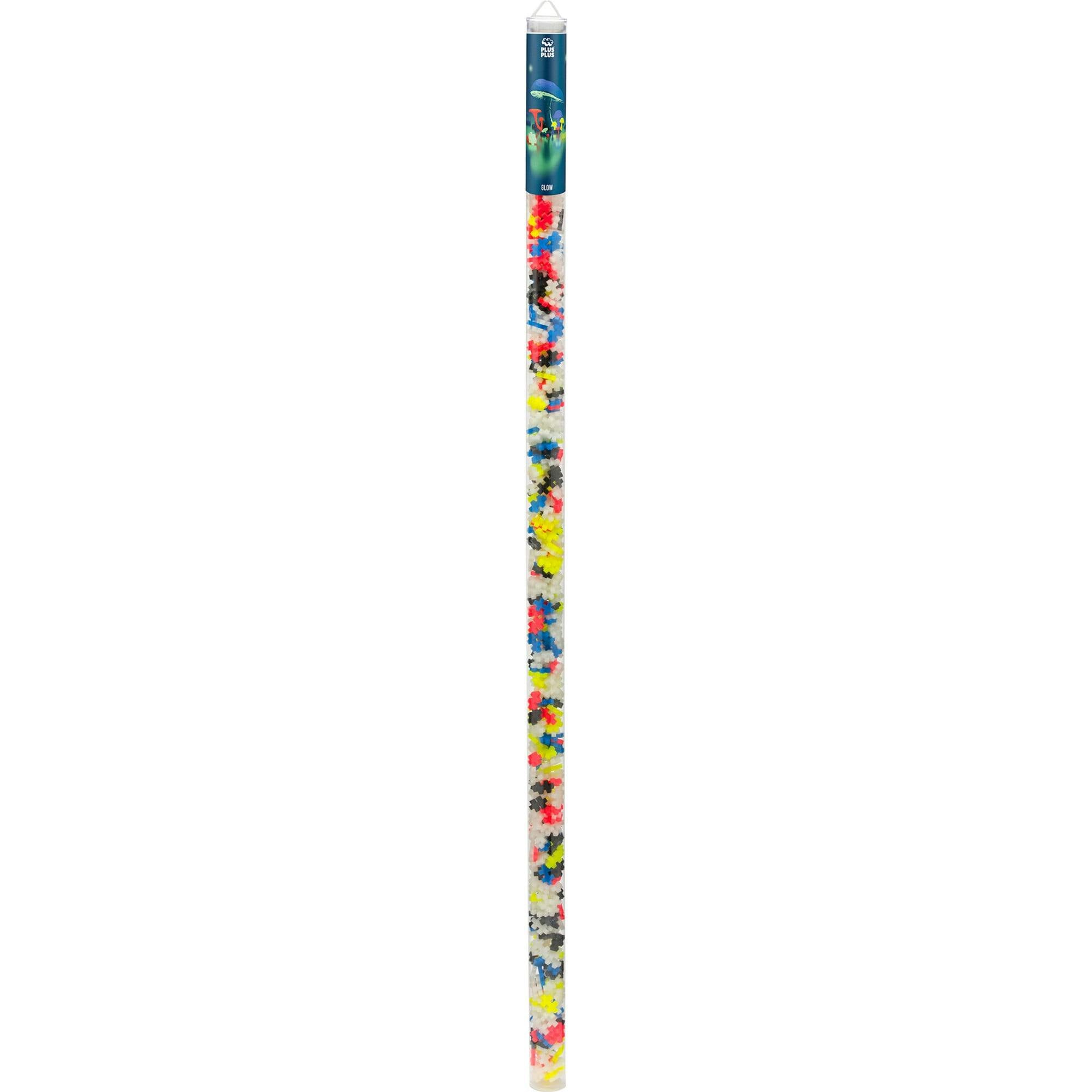 Plus-Plus: Super Tube - Glow-In-The Dark Mix -500 Pieces