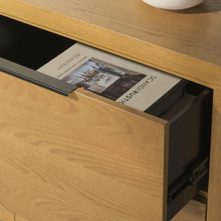 Raylie 2 Drawer Wood Nightstand
