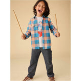 Denim-Like Carpenter Pants, Blue