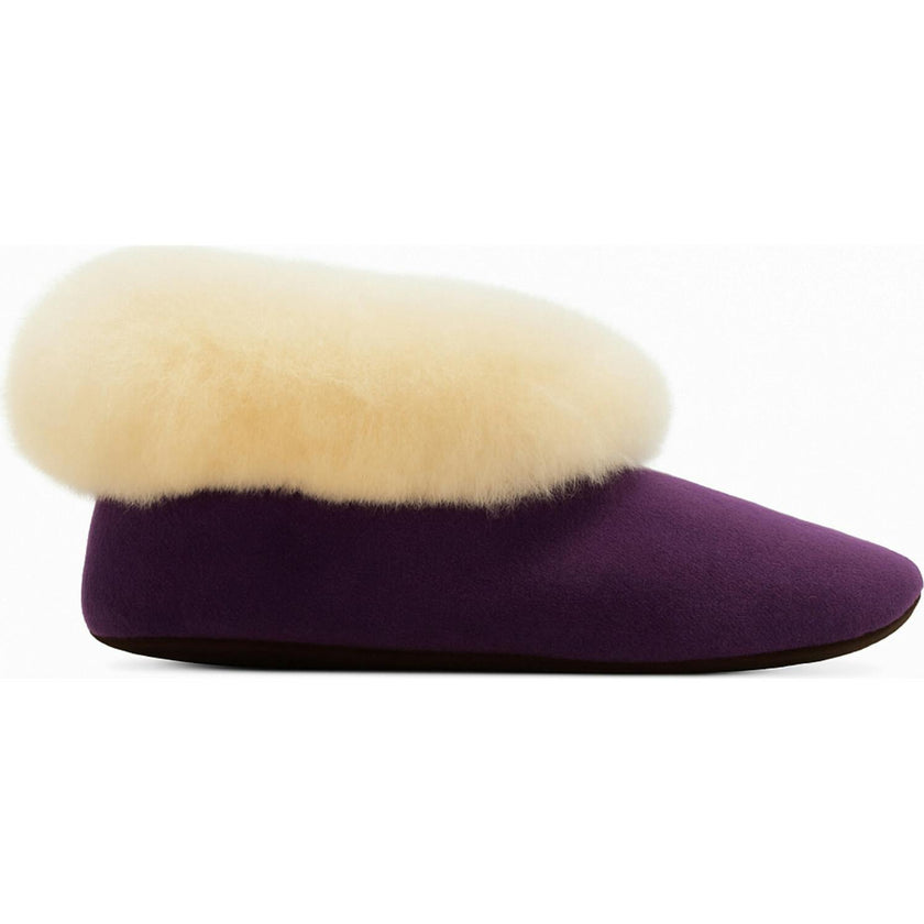 Kids Genuine Alpaca Fur Slippers | Handmade in Peru | Naturally Hypoallergenic | Midnight Navy
