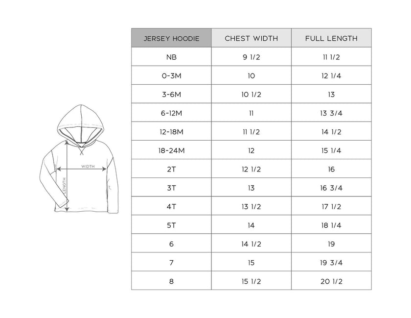 Boy's Jersey Hoodie