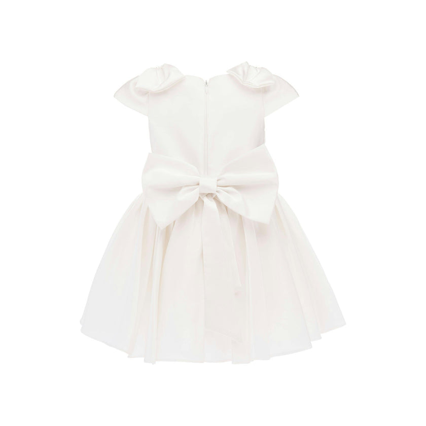 White Alondra Quilted Teacup Dress