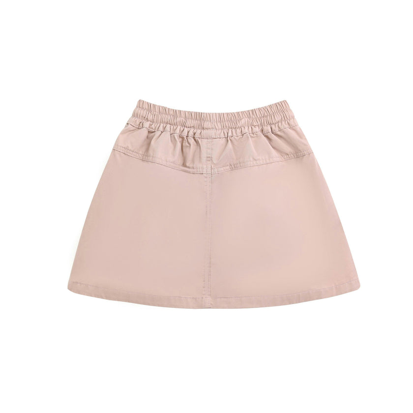 Ivory Pink Strap Bow Shorts Set