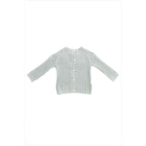 Cashmere Yoke Cardigan Dove Grey