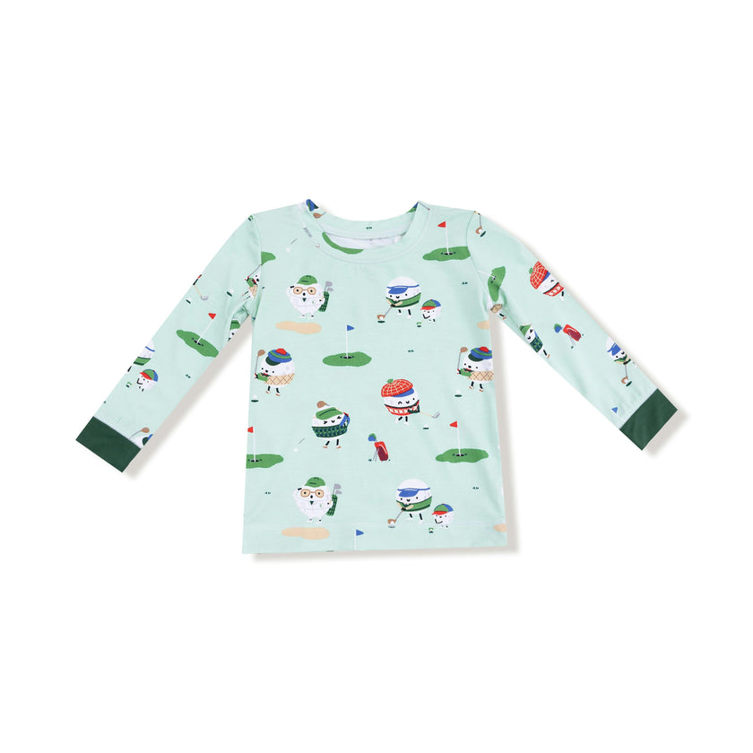 Golf Pros - Green - Long Sleeve Loungewear Set