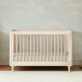 Lolly 3-in-1 Convertible Crib with Toddler Bed Conversion Kit in Washed Natural