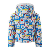 Travel Print Puffer Jacket