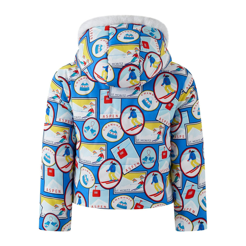 Travel Print Puffer Jacket