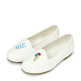 Elva White Loafers