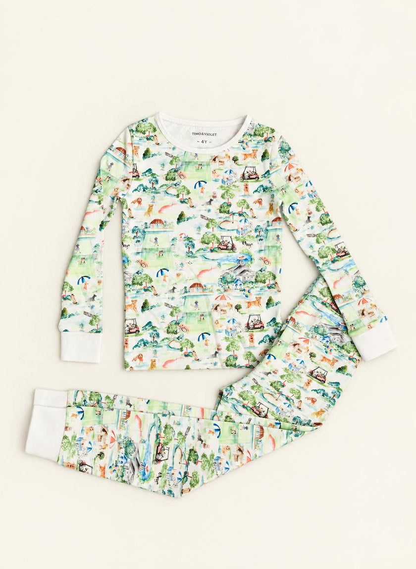 Two Piece Pajamas - Dog Days at the Club