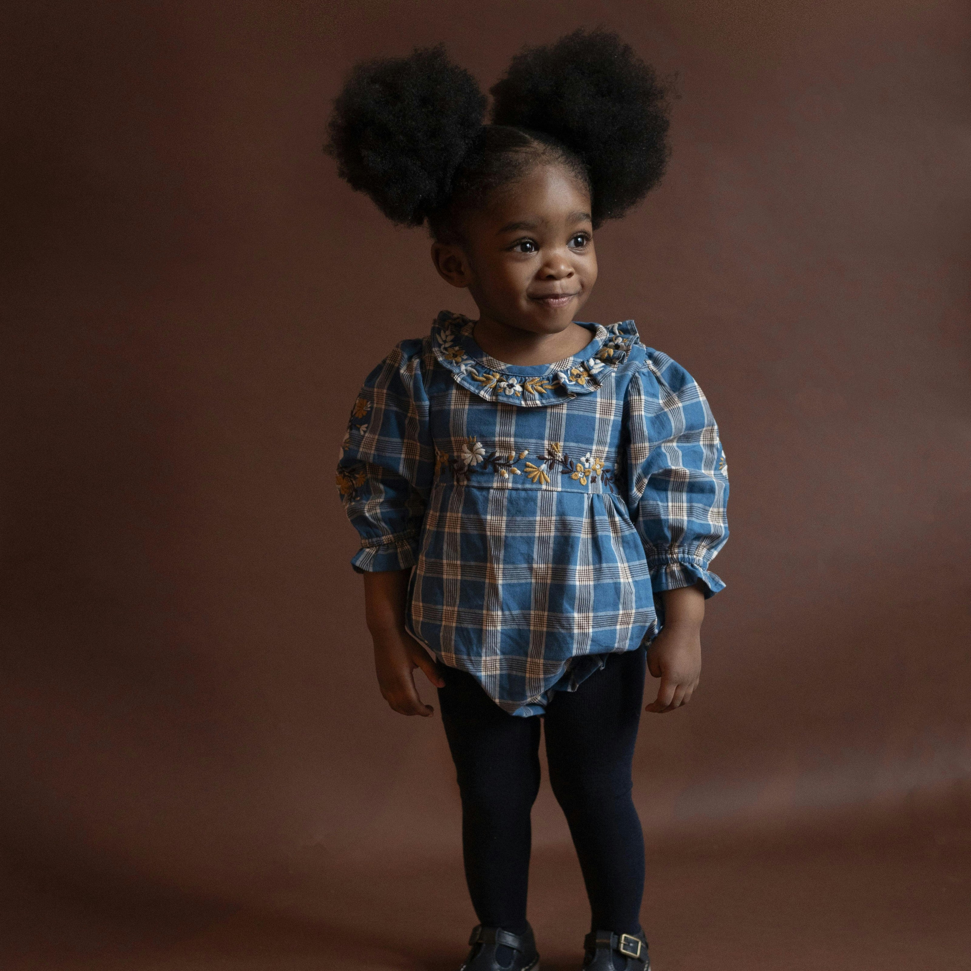 Baby Juniper Embroidered Ruffle Collar Long Sleeve Romper