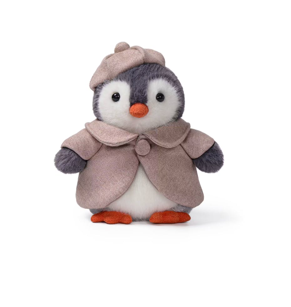 McHugs Stylish Cape Glacier Penguin Weighted Plush 18 cm