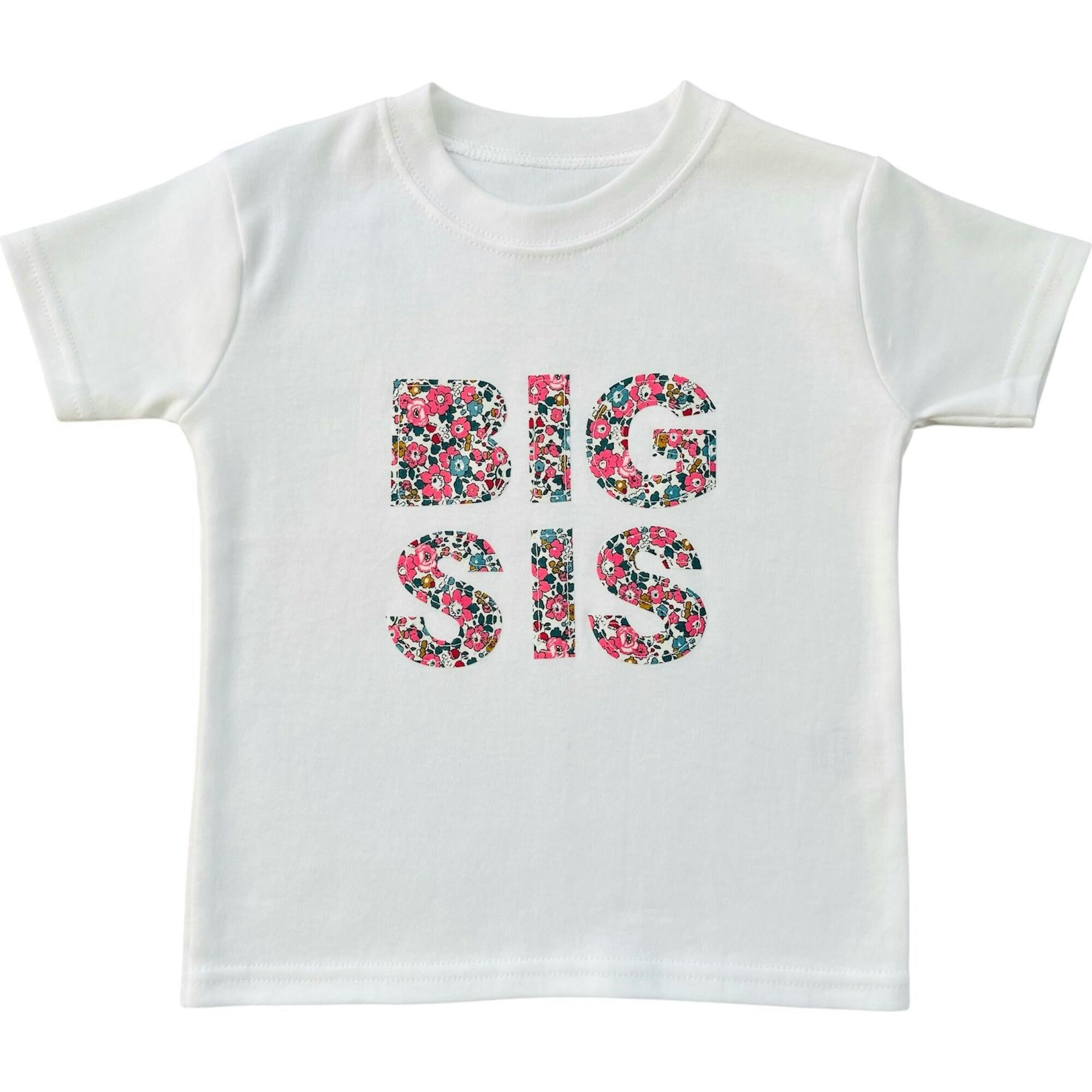 Liberty of London Children's Big Sis T-Shirt - White