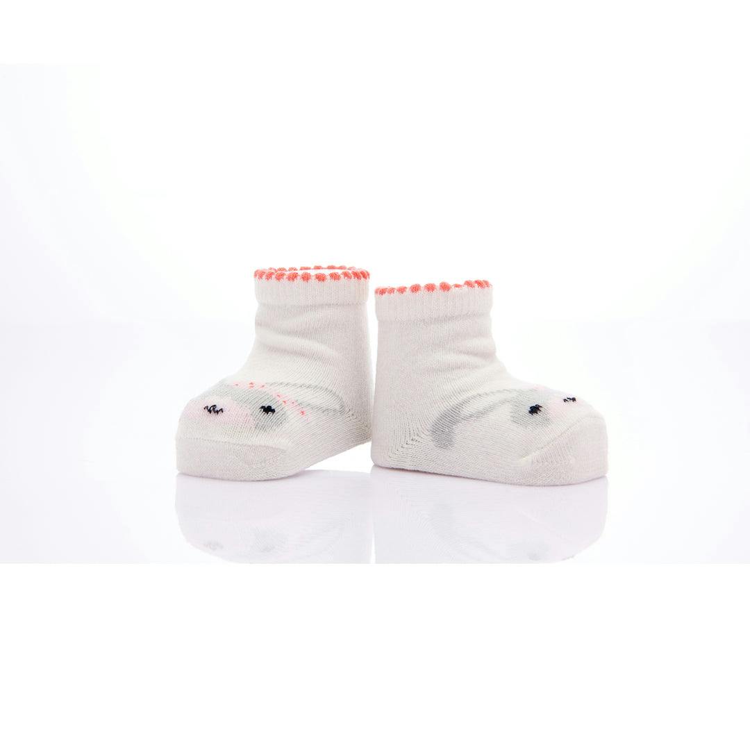 Orange 3pc Hello Bunny Socks Set