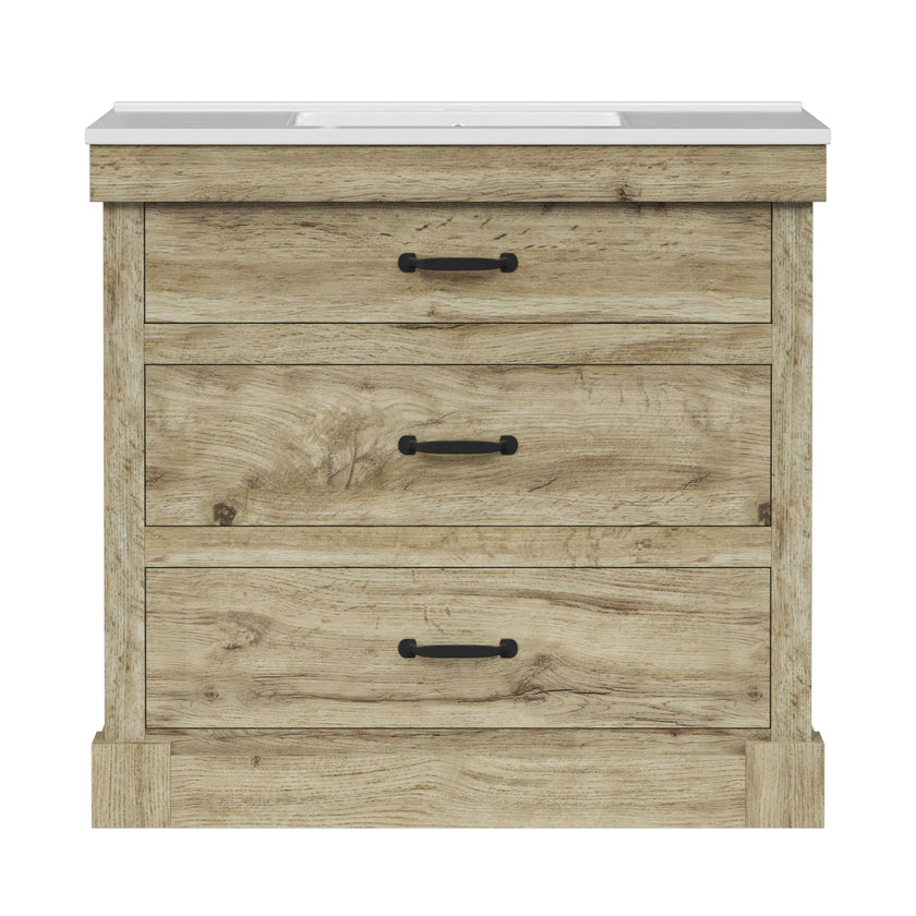 Teamson Home Donovan 36" Single Bathroom Vanity with Two Drawers