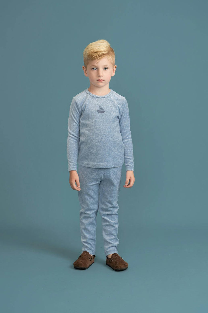 Boat Print 2Pc Set
