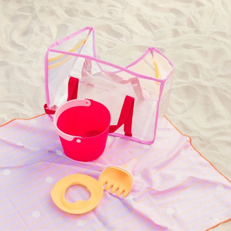 Beach Bag Set Cherry + Lighthouse Play Towel