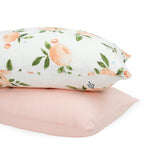 Cotton Muslin Pillowcase 2 Pack - Watercolor Roses Grande 2