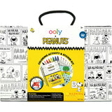 OOLY x Peanuts Coloring Activity & Sticker Kit - 8 Markers 8 Crayons