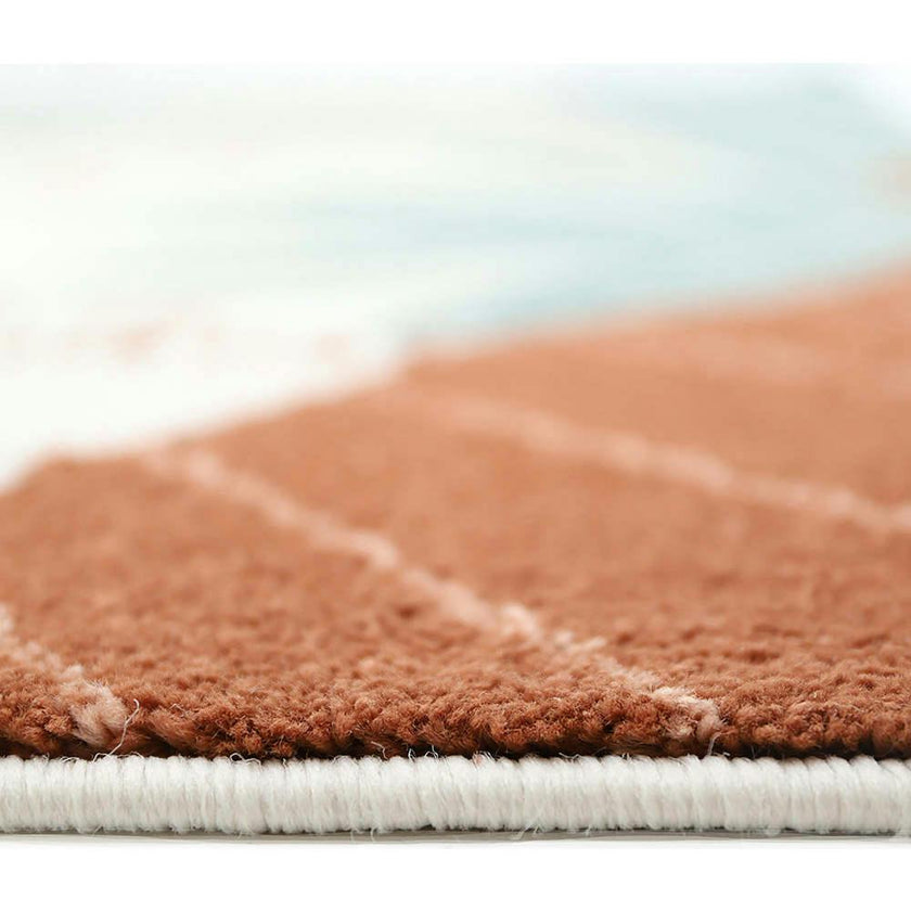Malena Velvet Graphic Print Rectangular Rug