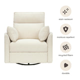 Nori Glider Recliner w/ Electronic Control and USB in Performance Ivory Boucle