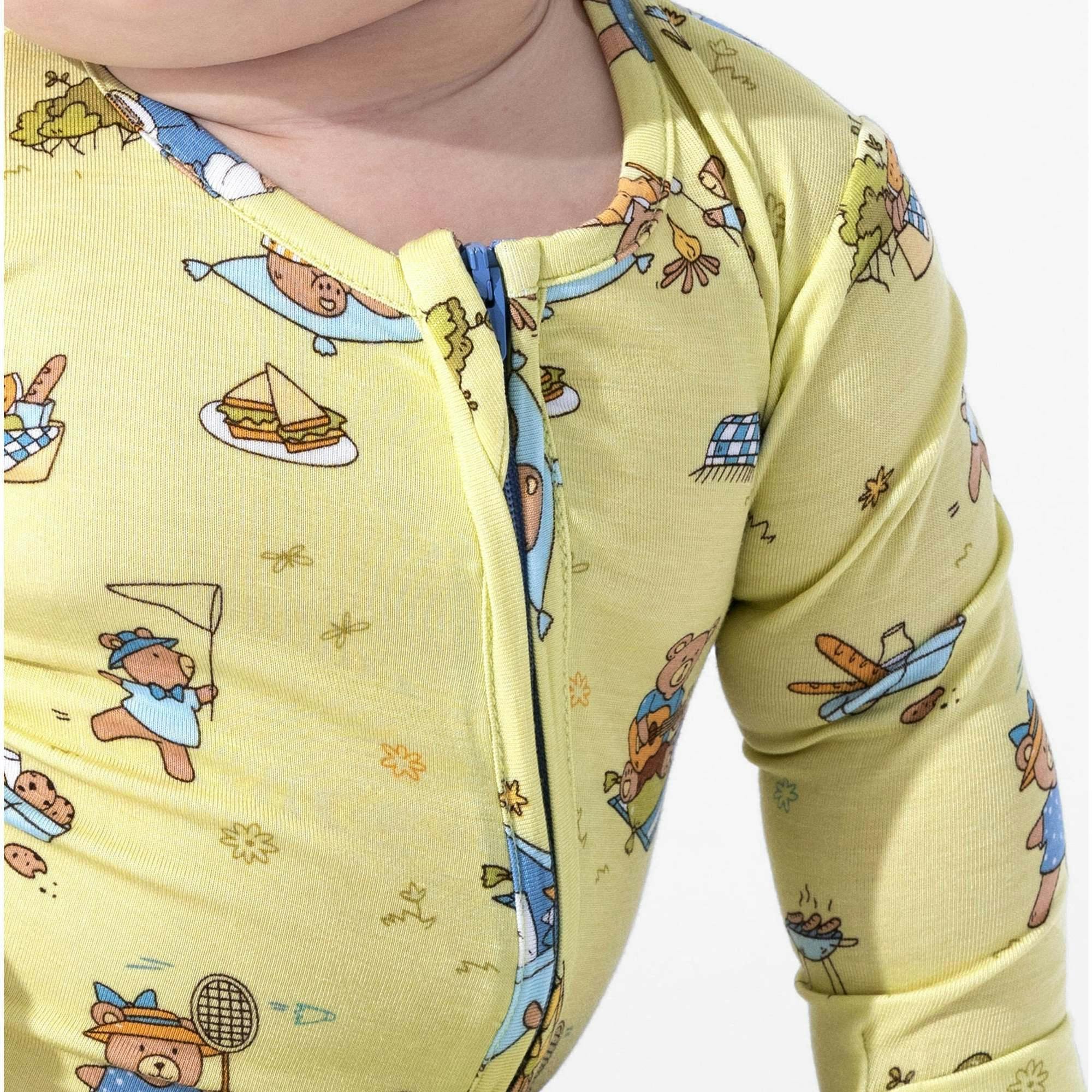 Teddy Picnic Bamboo Convertible Footie
